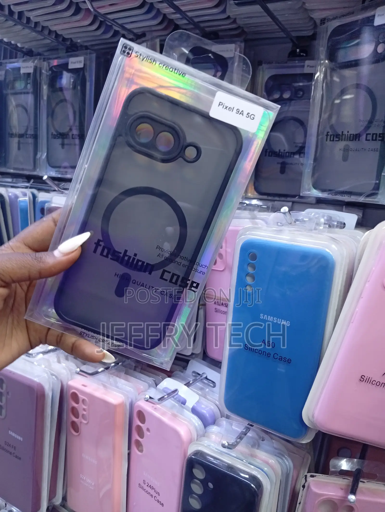 Matte, Translucent, Magnetic Case for the Google Pixel 9a.