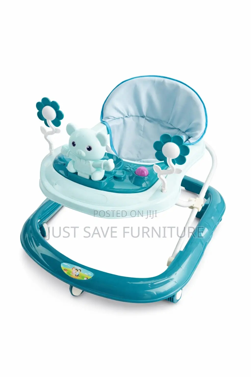 Baby Walker With Toys Music – Comfortable Seat Smooth Wheels
