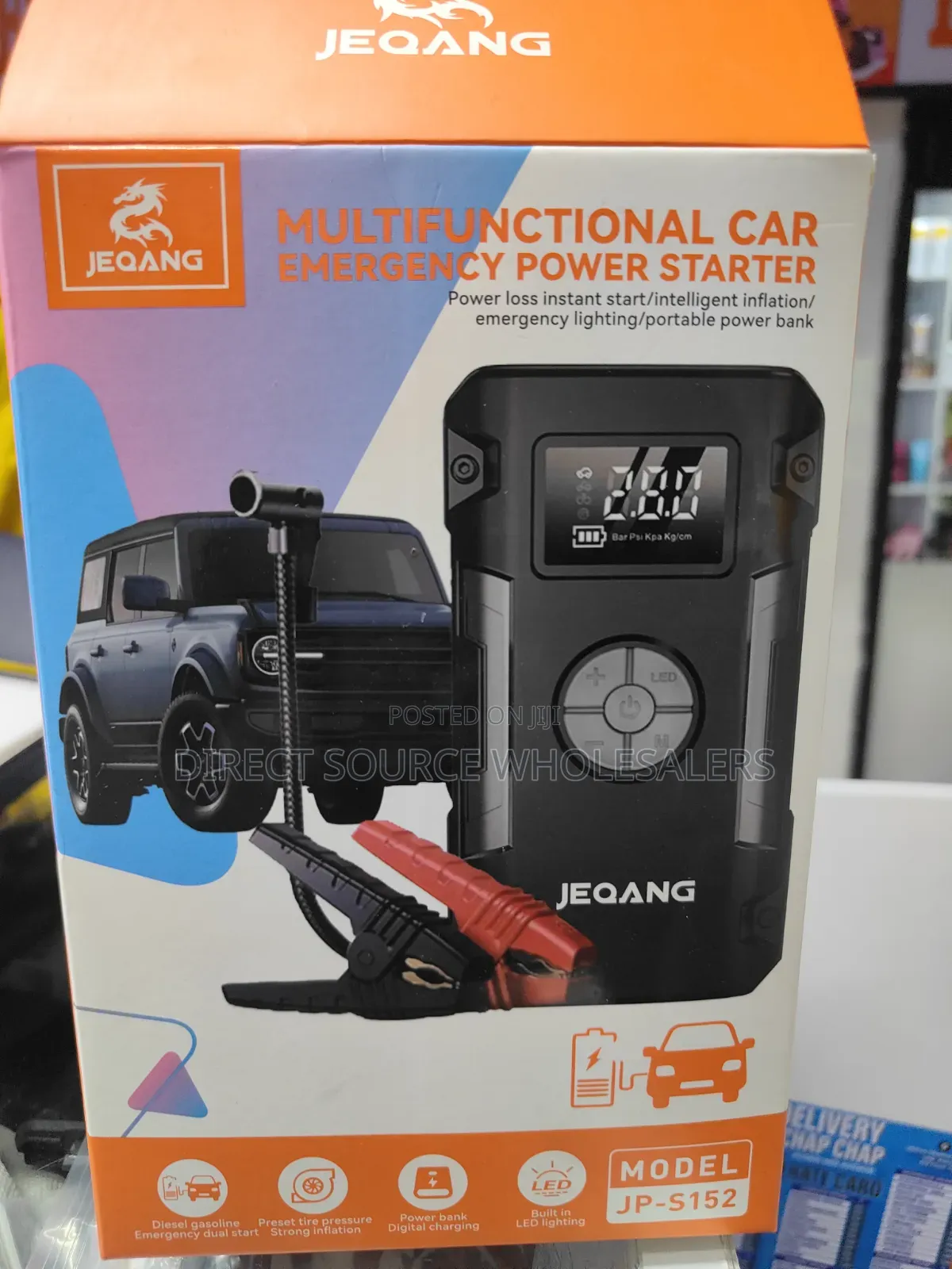 Vehicle Car Jump- Starter 3 in 1 Multifunctional Power Stater