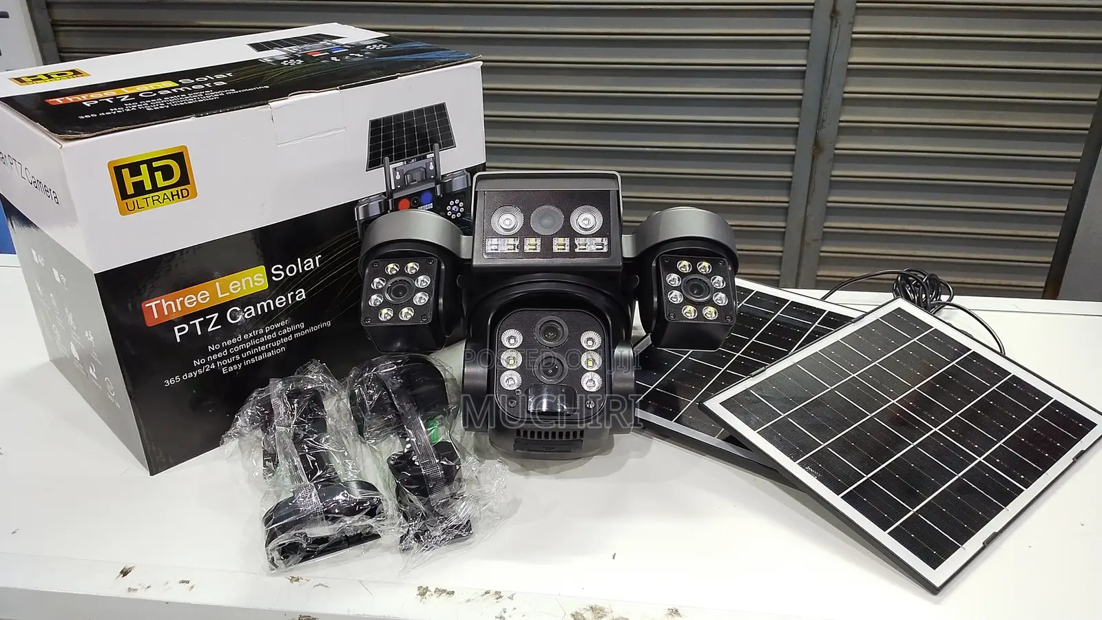 4g Triple Lens V380 Solar Tripple CCTV Camera