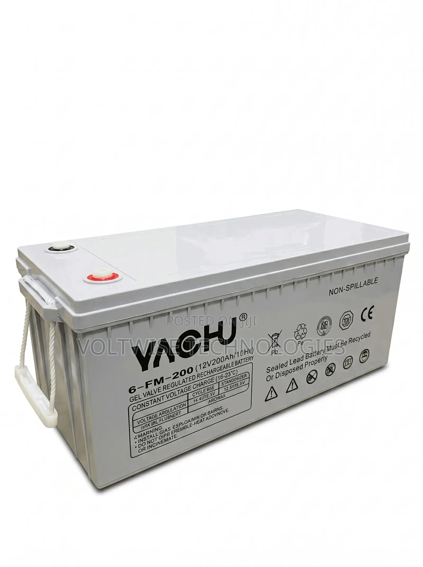 Yachu 200ah Solar Battery for Inverters Backup Power
