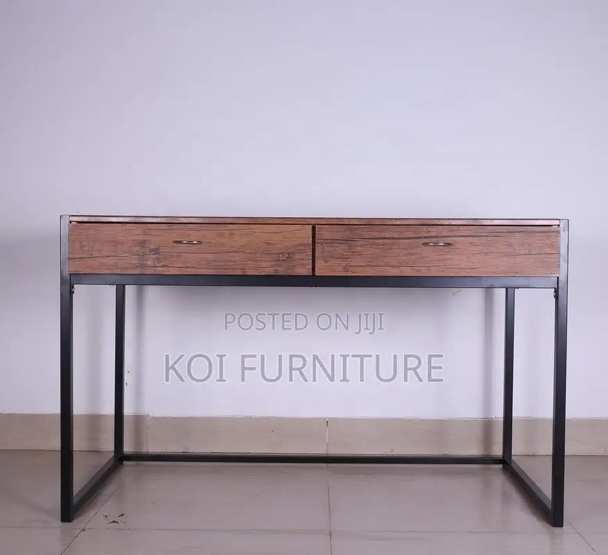 Office Desk; Generic Home Study Desk With Two Storage Drawers