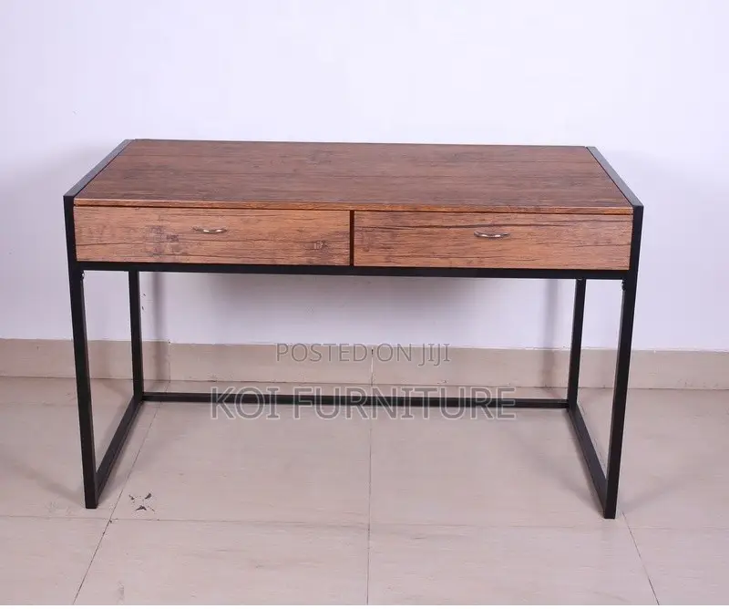 Office Desk; Generic Home Study Desk With Two Storage Drawers