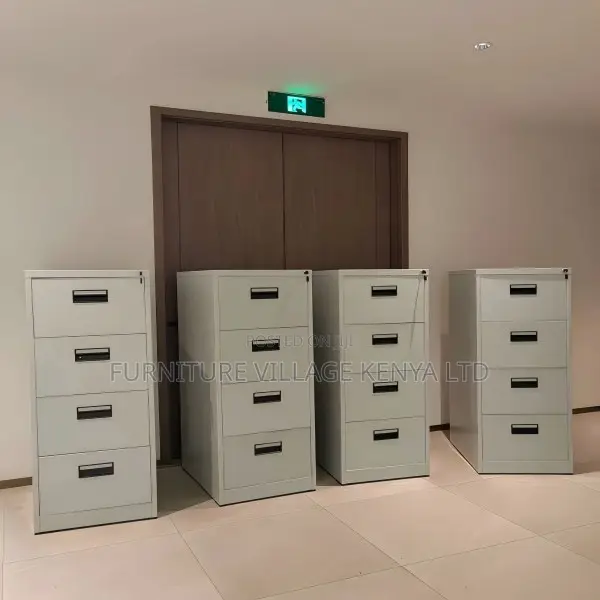 4-Drawer Metallic Imported Storage Locker Cabinet