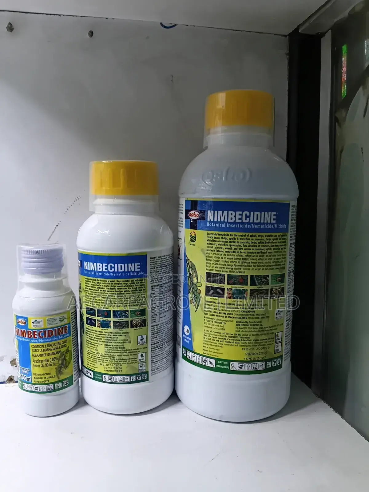 Nimbecidine Organic Insecticide/Nematicide /Miticide 100ml,500ml,1l