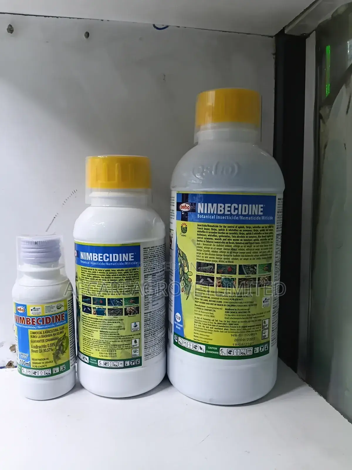 Nimbecidine Organic Insecticide/Nematicide /Miticide 100ml,500ml,1l