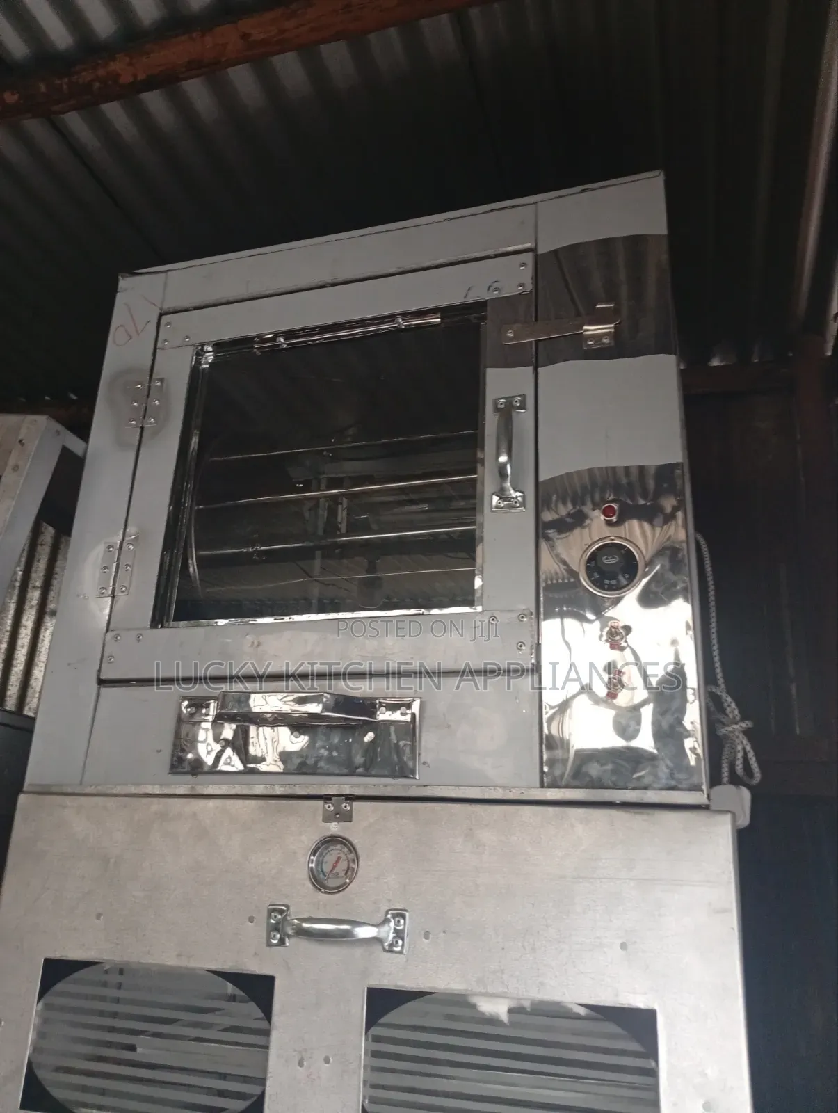 Stainless Steel Chicken Roaster.