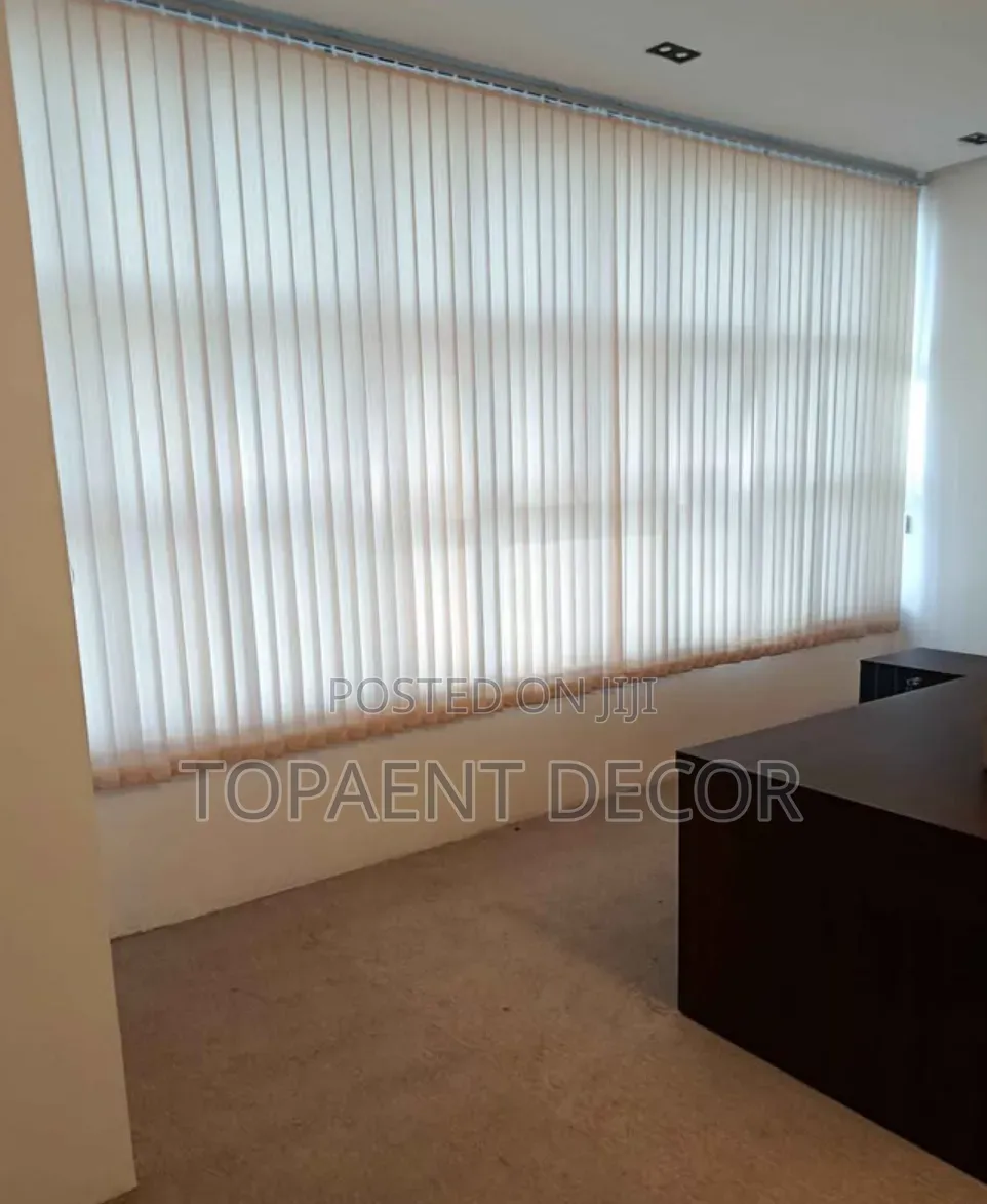 Plain White Golden Hour Filtered to Perfection Vertical Office Blinds