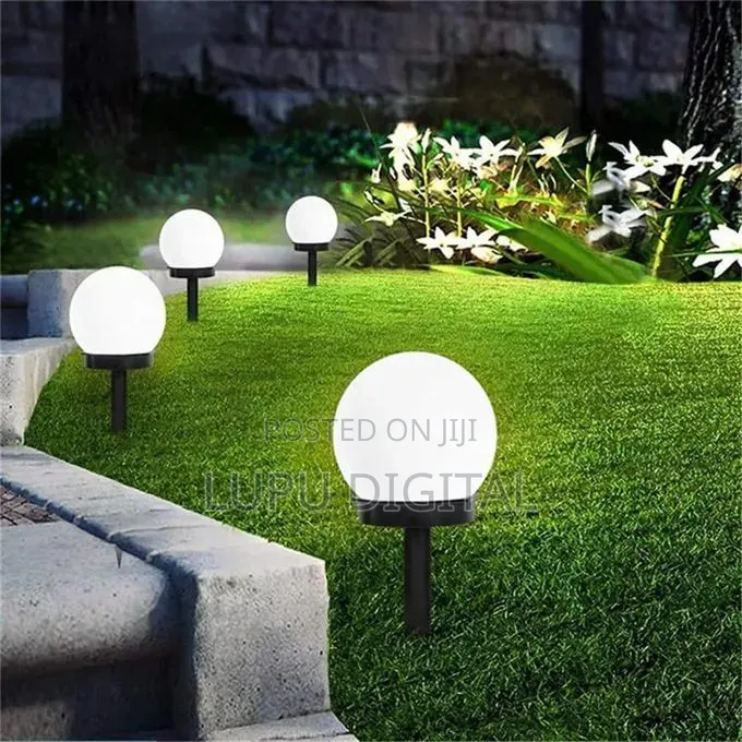 3pcs Waterproof Led Ball Light Lamp Solar Power Outdoor Garden Path