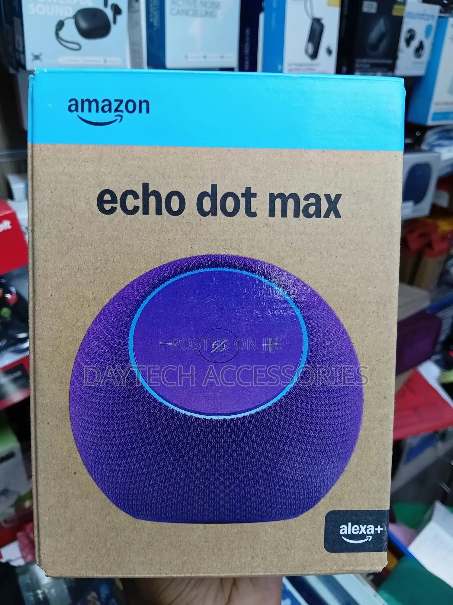 Echo Dot Max Smart Speaker in the Amethyst (Purple) Color.