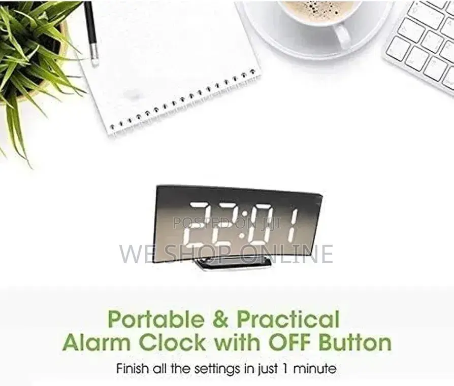 Curved Digital Clock