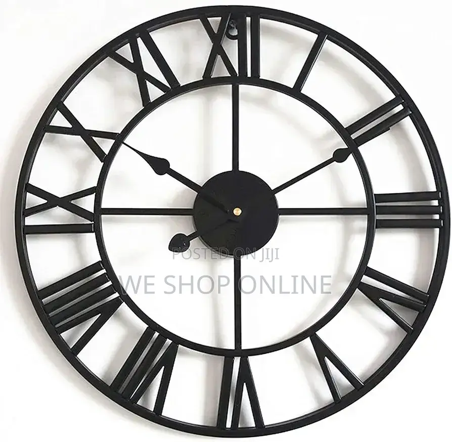 Large Numerals Wall Clock 60cm