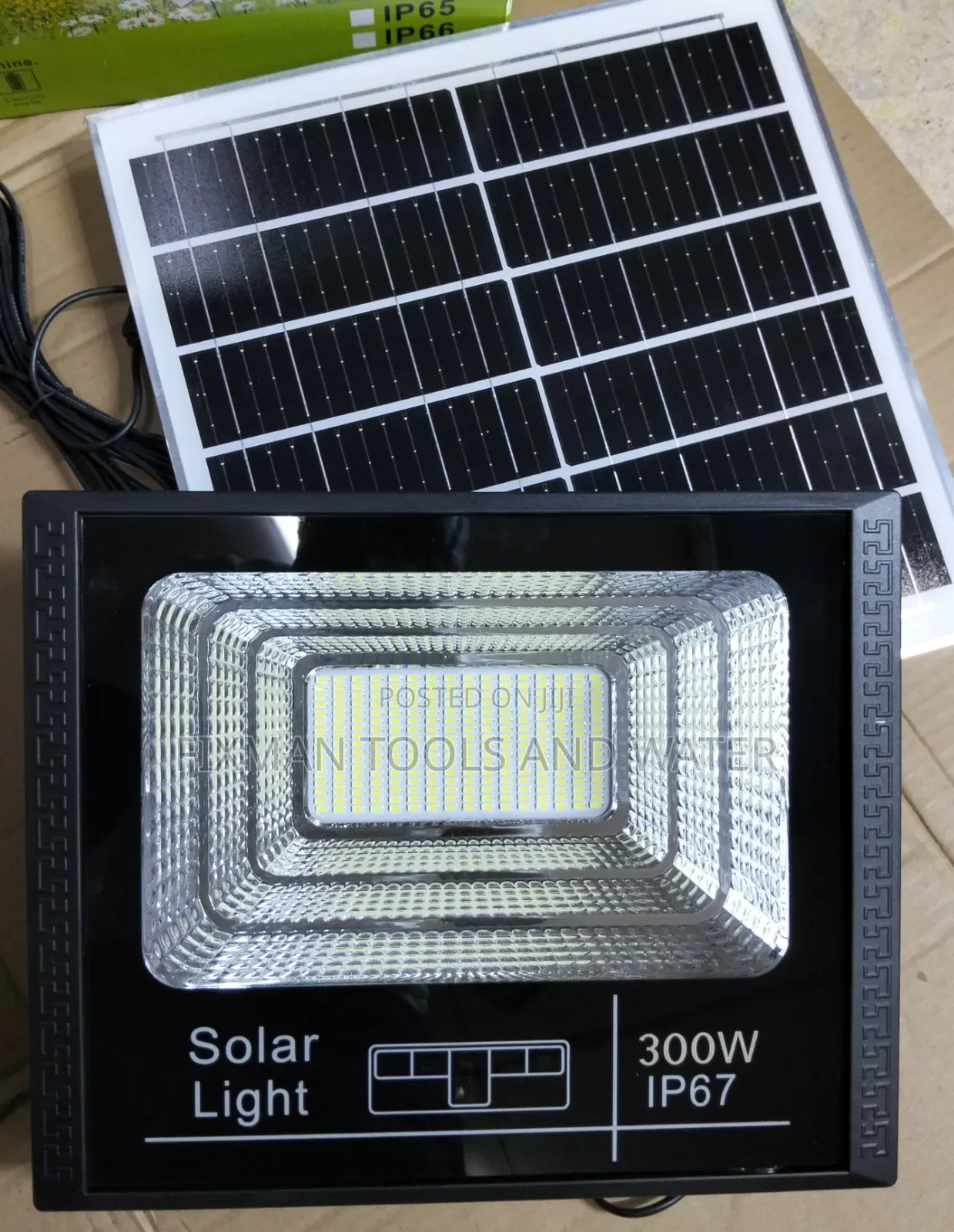 Bright Led Ip 67 Solar Flood Light 300 Watts Big Body Fit for Security