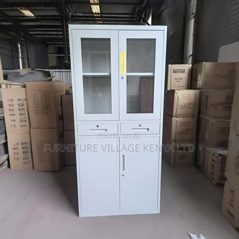 2-Swing Door Filling Cabinet With 2-Drawers