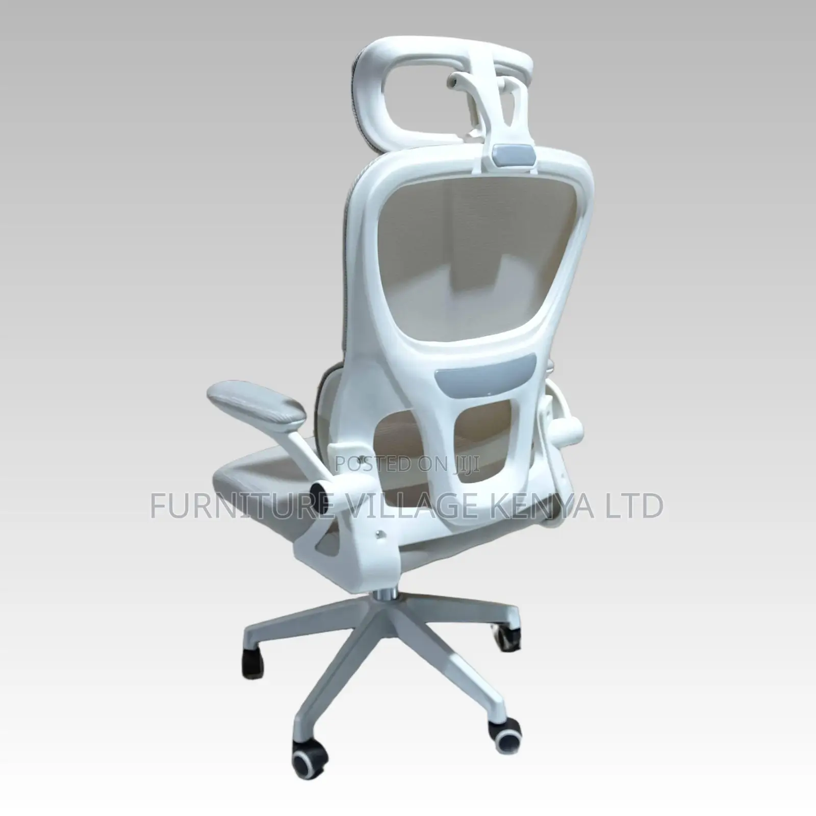 Imported White Swivel Ergonomic Mesh Chair