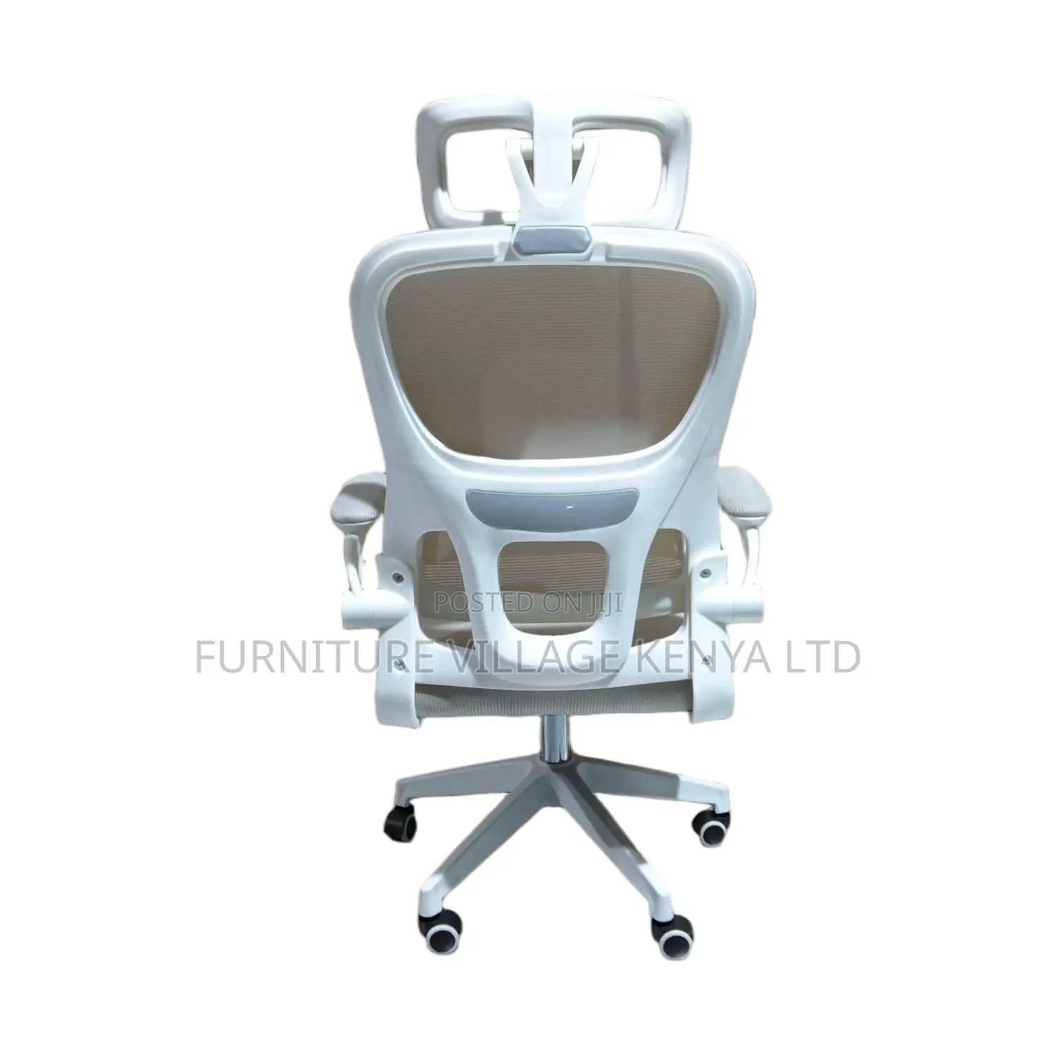 Imported White Swivel Ergonomic Mesh Chair