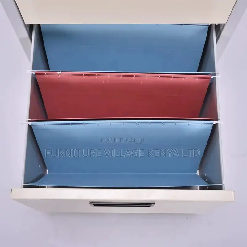 4-Drawers Modern Metallic Storage Locker