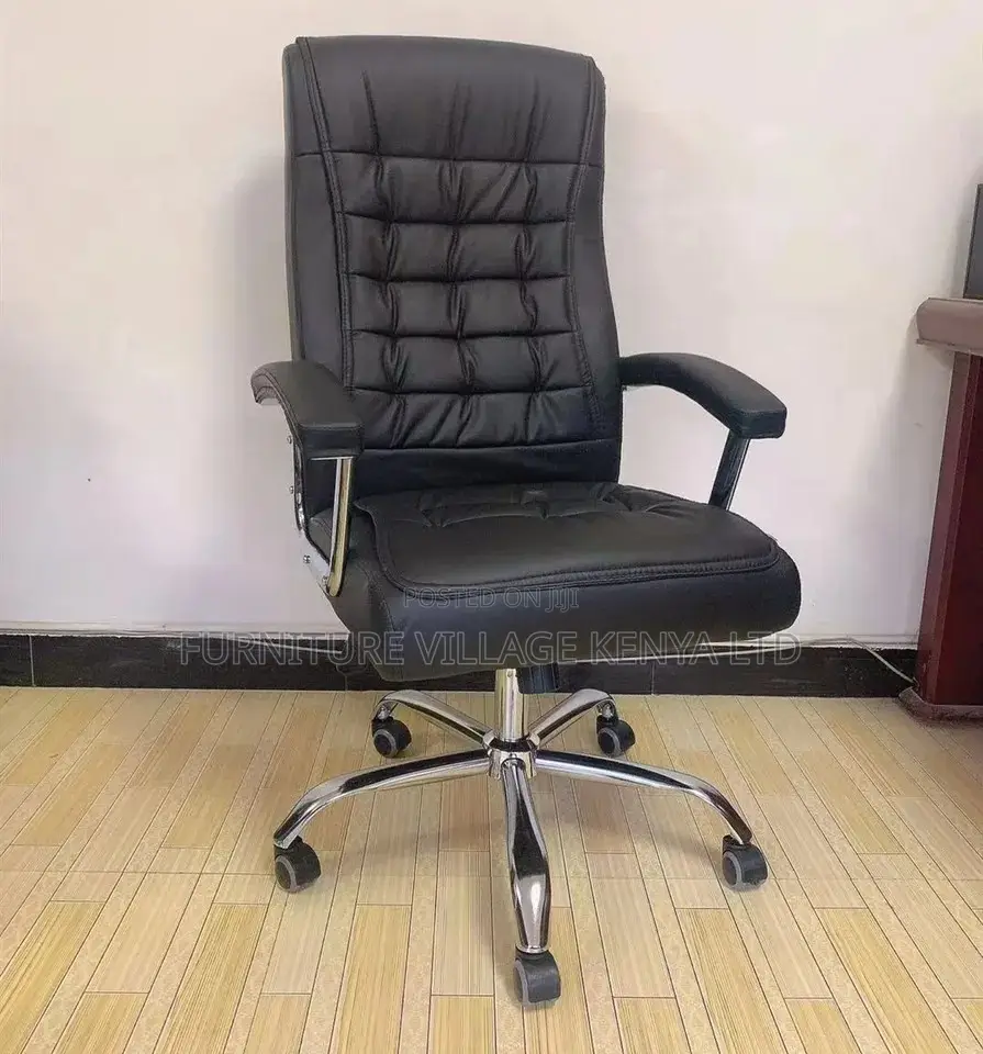Black Leather Manager's Executive Task Chair