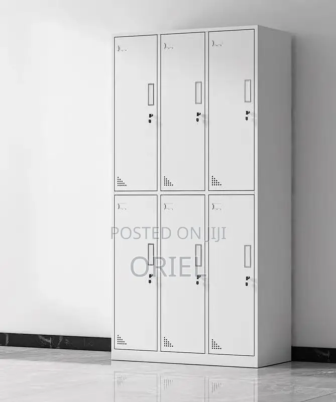 Office Cabinet : Office 6-Door Metallic Steel Cabine