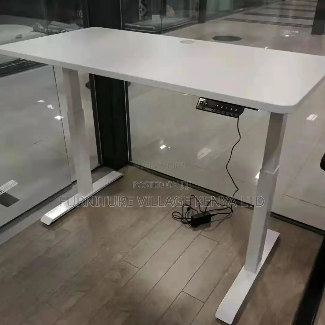 White Electric Height Adjustable Imported Gaming Desk