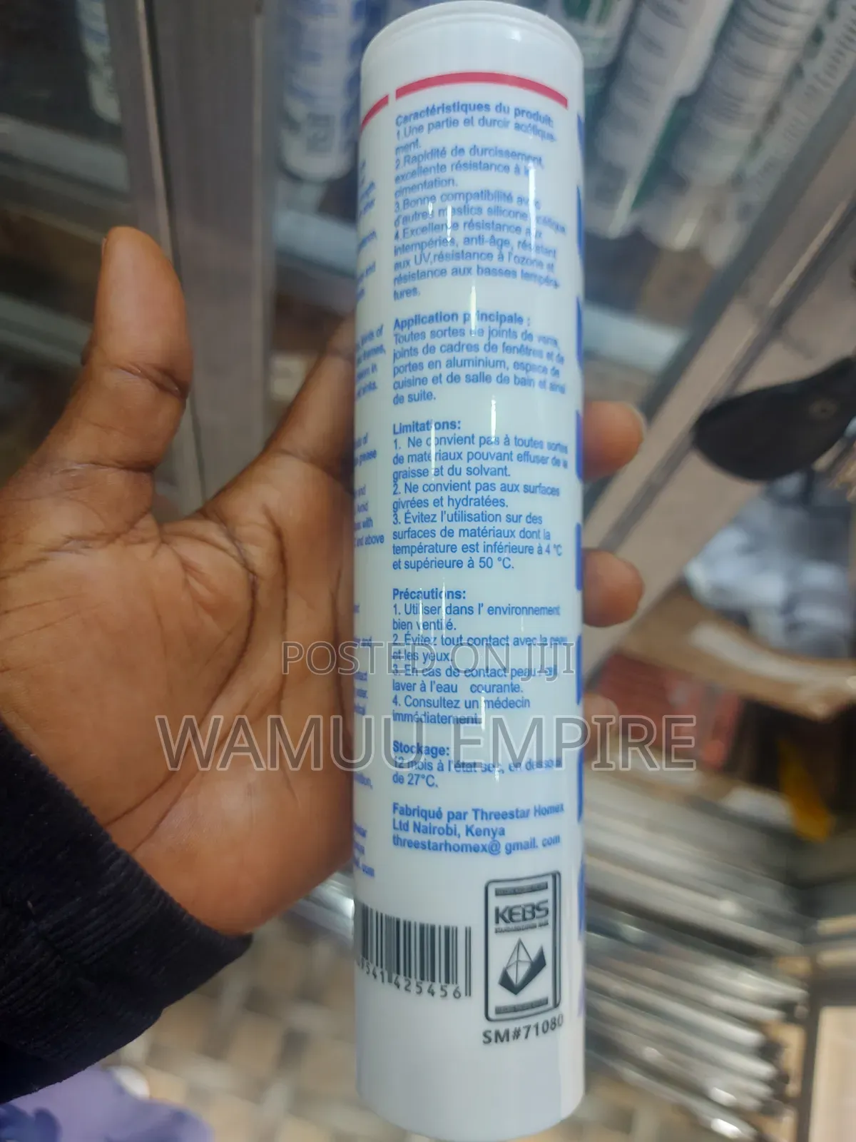 Knicker Hightech 100% Silicone Sealant, Acetic Cure(Acetoxy) Adhesive.