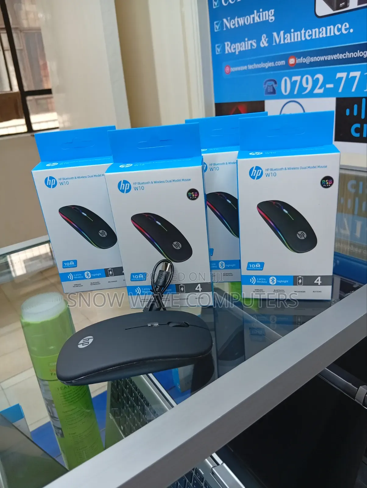 Hp W10 Bluetooth Wireless Dual Model Mouse