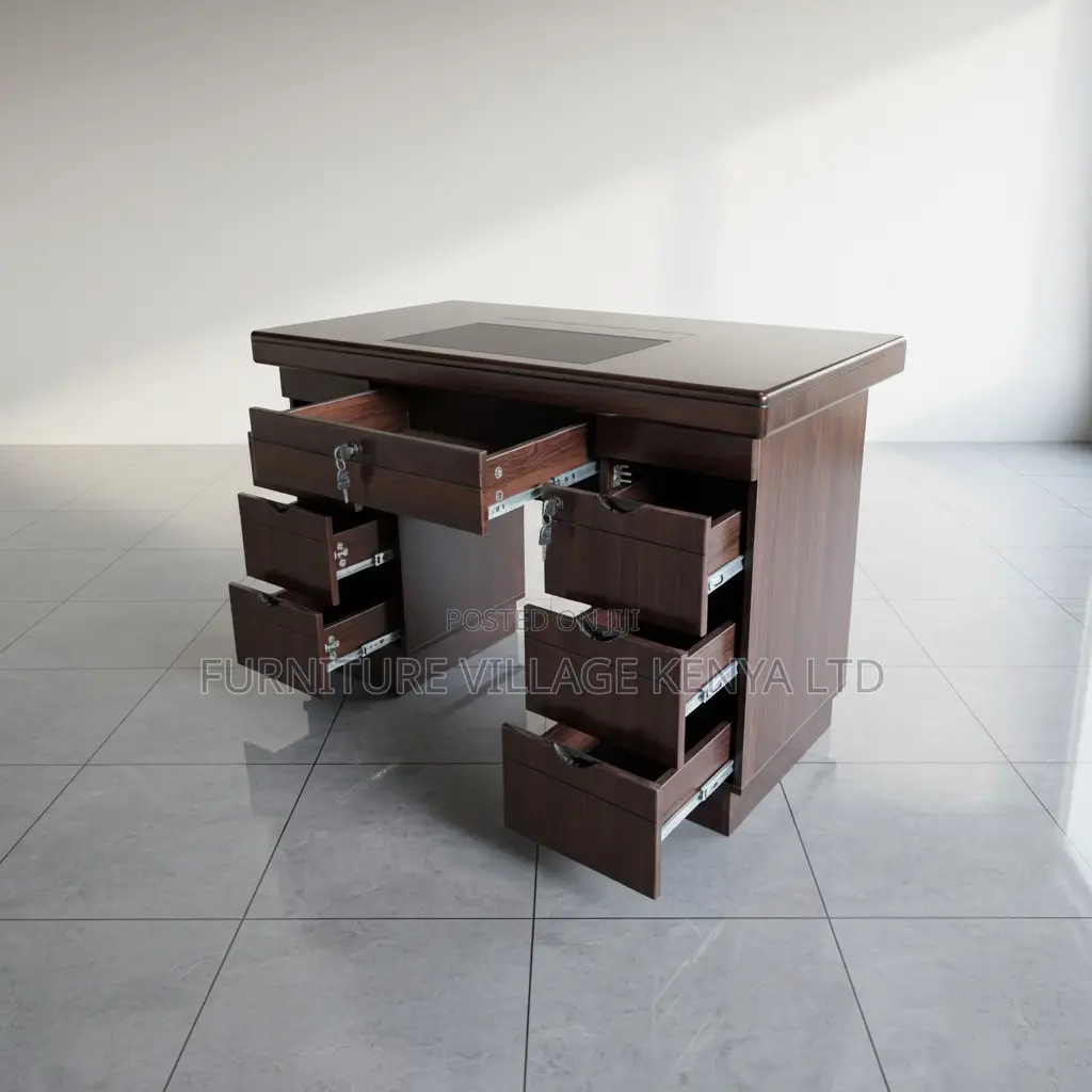 1.4 Meters Mahogany Executive Study Desk