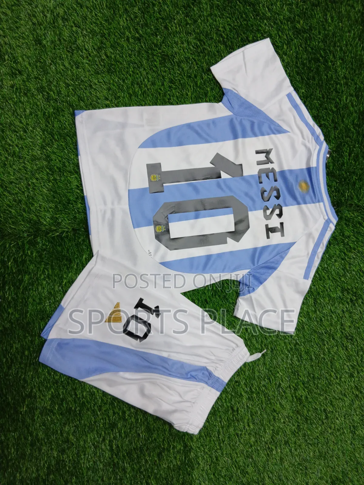 Lionel Messi Argentina Home Jersey- Kids Set
