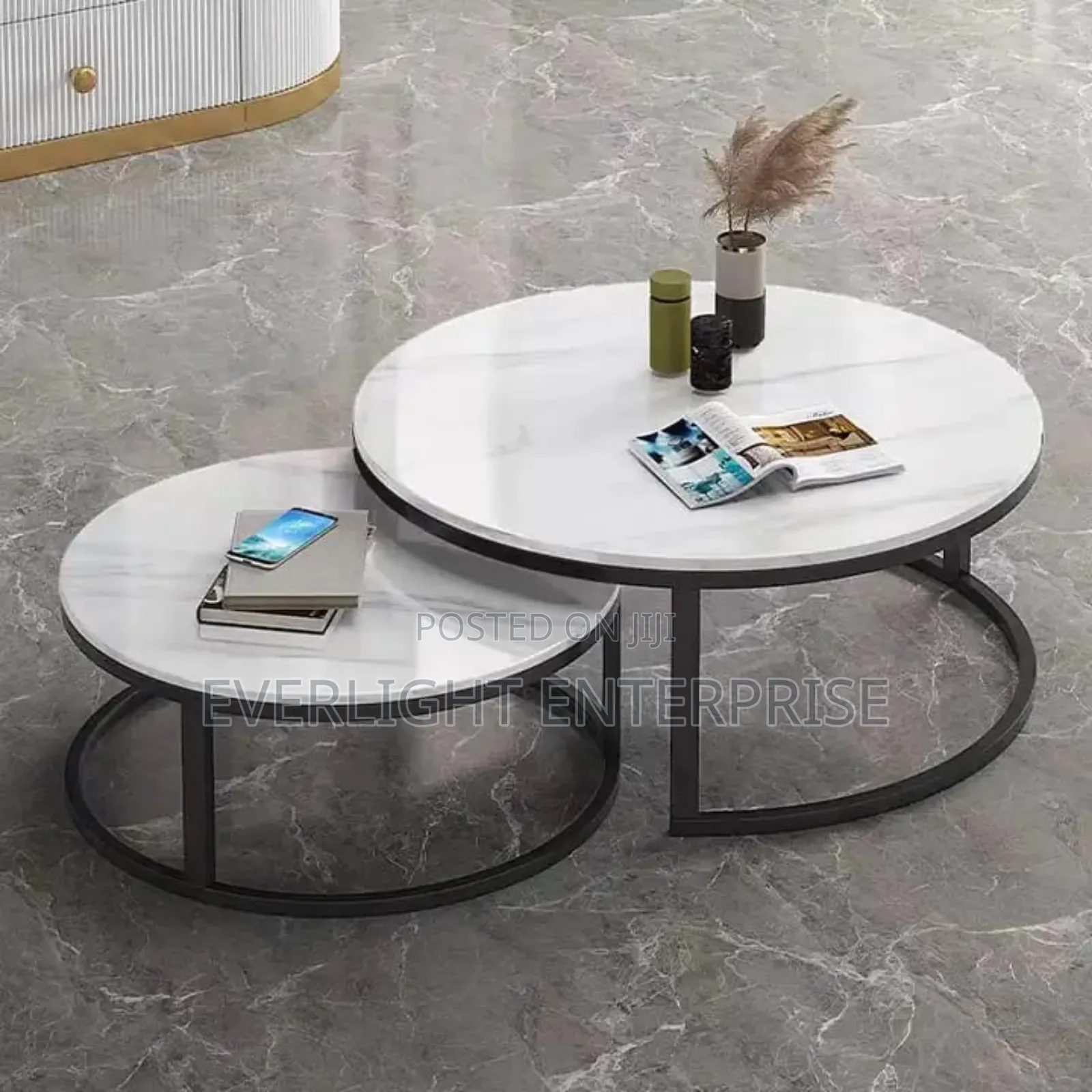 Pure Marble !!Nesting Table(White)
