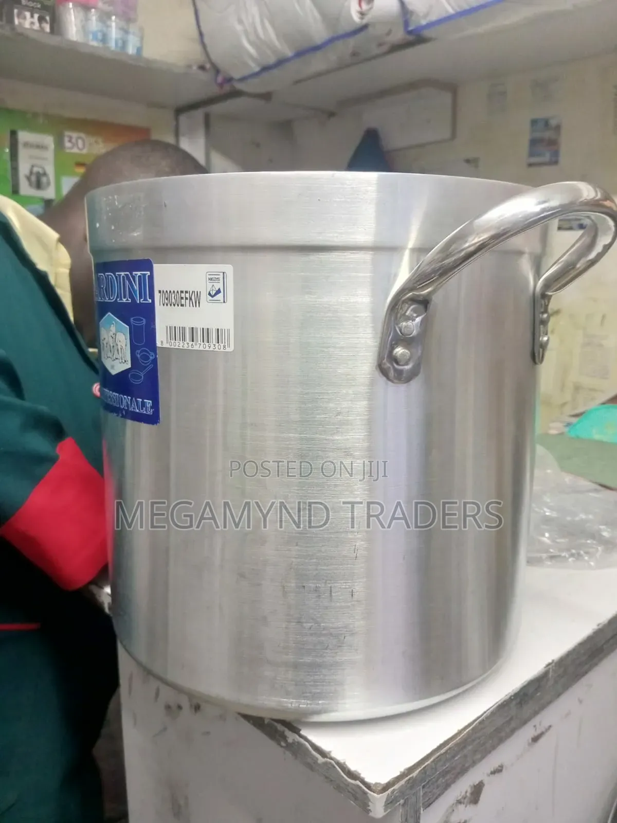 37 LTR Aluminum Sufuria With Handles / Stock Pot Pardini