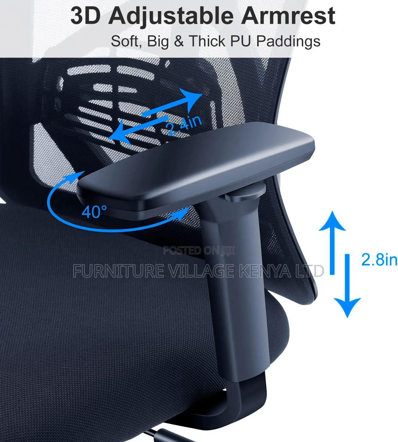 360°Swivel Rocking Mesh Ergonomic Chair
