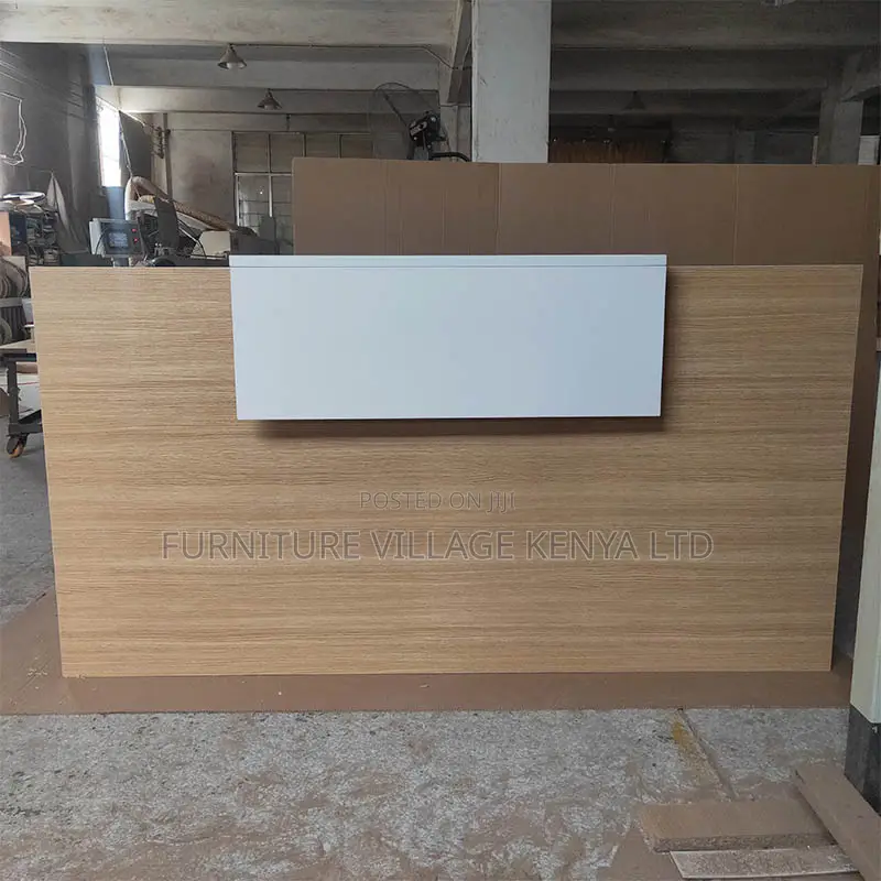 1.6m Brown Customized Front Reception Desk