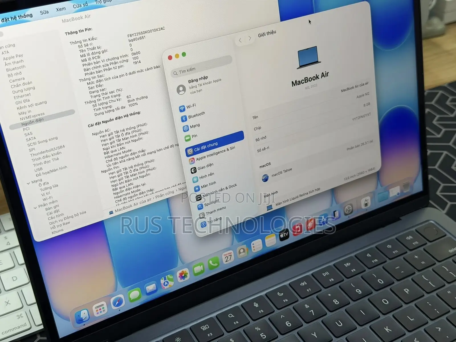 Laptop Apple MacBook Air 2022 M2 16GB Apple M2 SSD 256GB