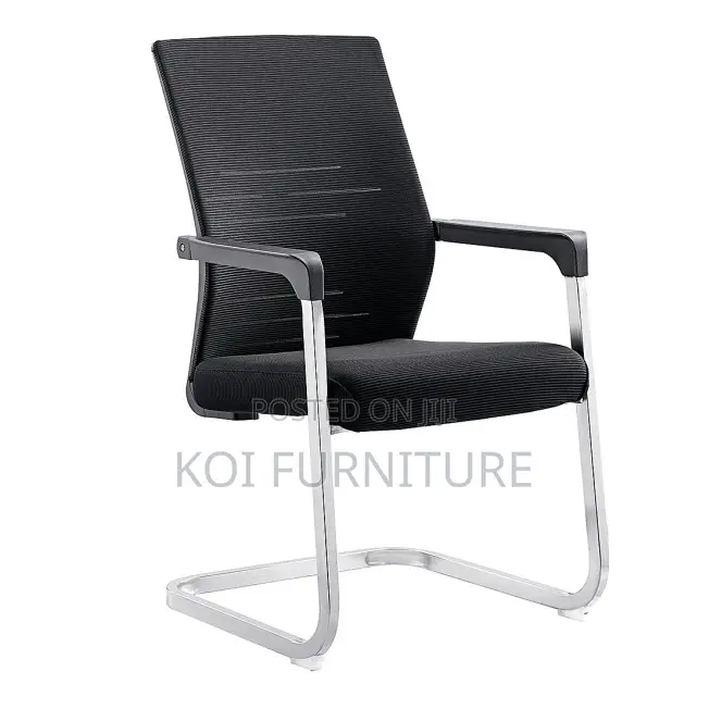 Office Chairs; High Back Visitors Chairs With Mesh Backrest