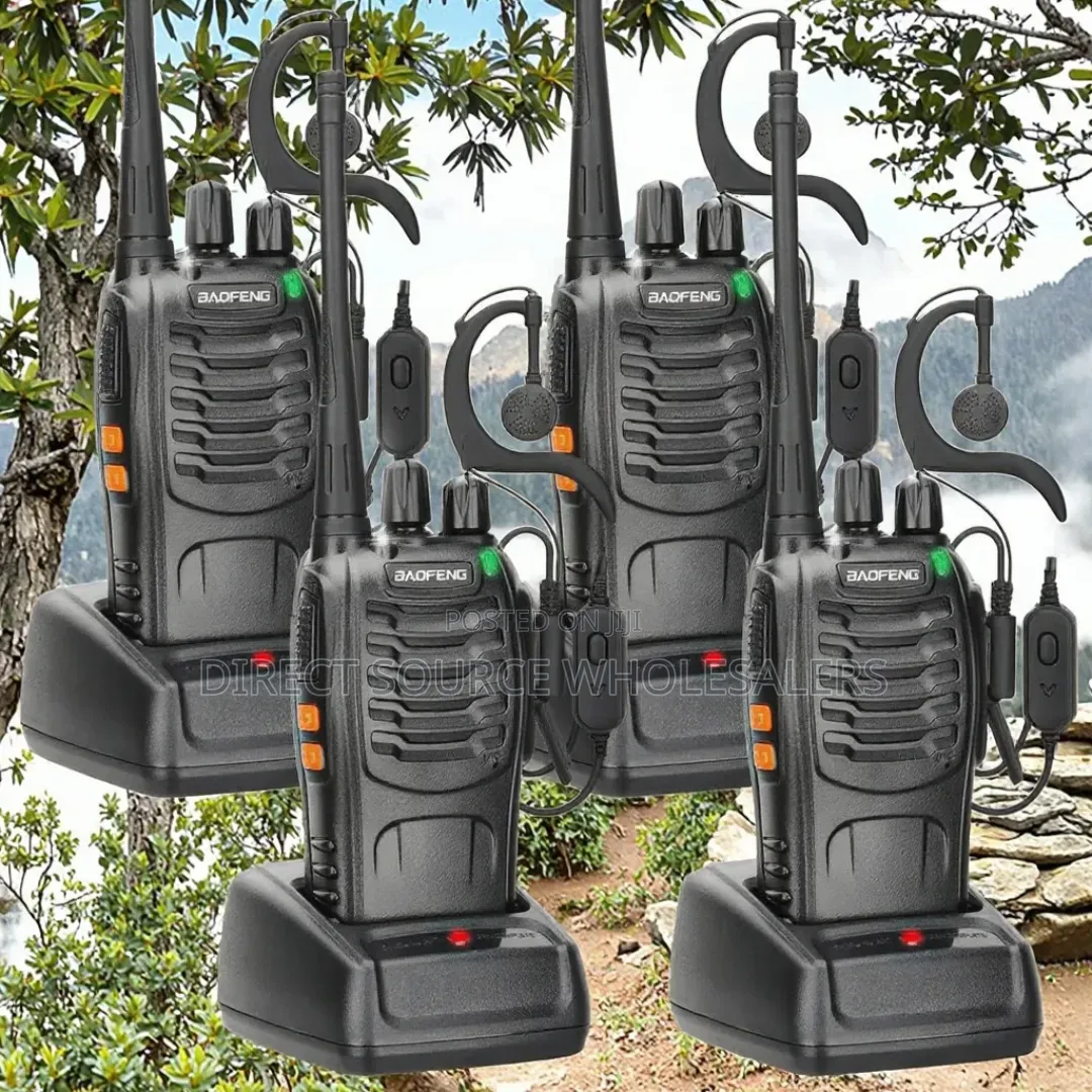 4pcs Baofeng Bf 888s Waikie Taikie Uhf Two Way Radio Long Range.