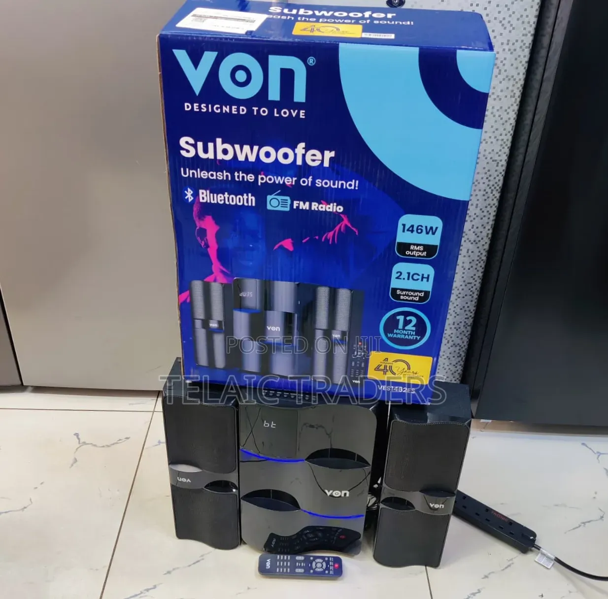 Von Woofer 2.1 146w