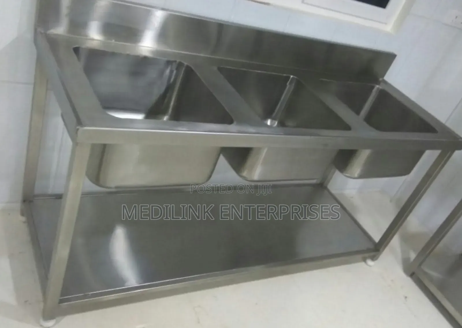 Ss 304 Triple Stainless Steel Commercial Kitchen Sink