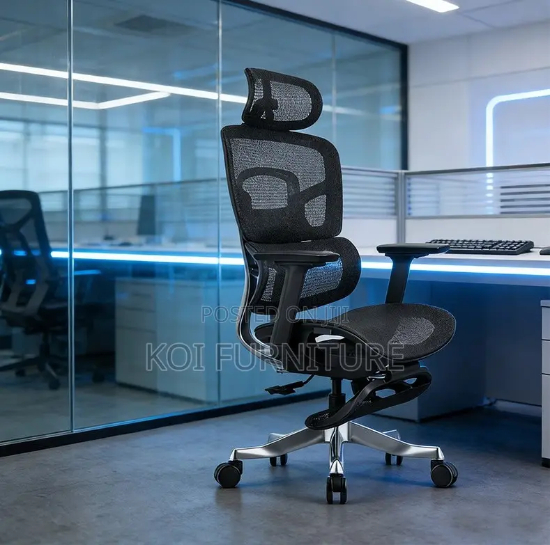Office Chairs; Executive Orthopedic Office Seat With Footrest