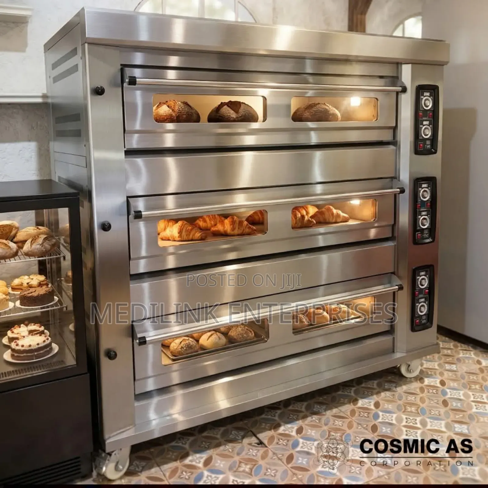 Commercial Baking Ovens (3-Deck 9 Trays