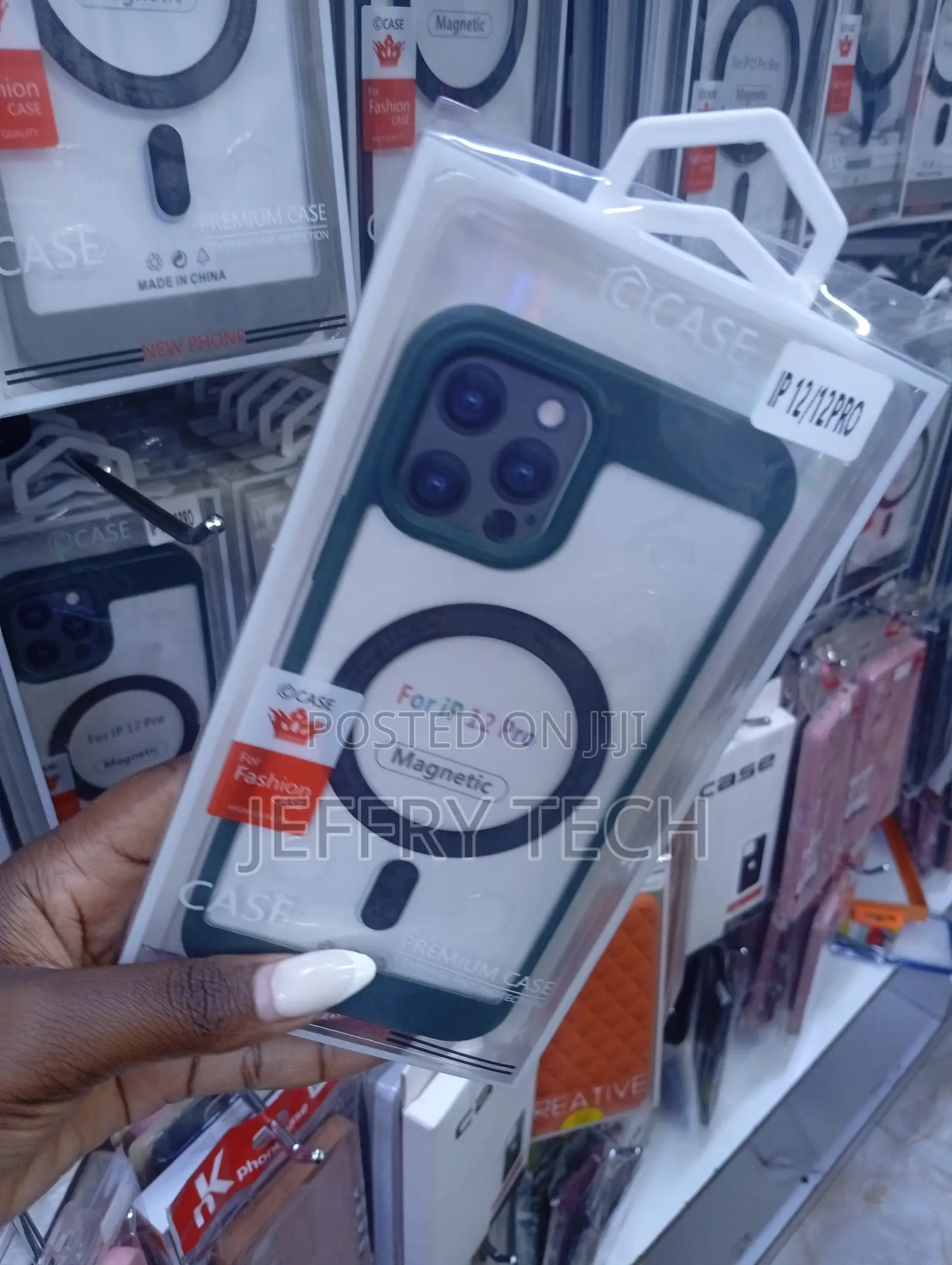Clear Magnetic Protective Case Designed for the Apple iPhone 12 Pro.
