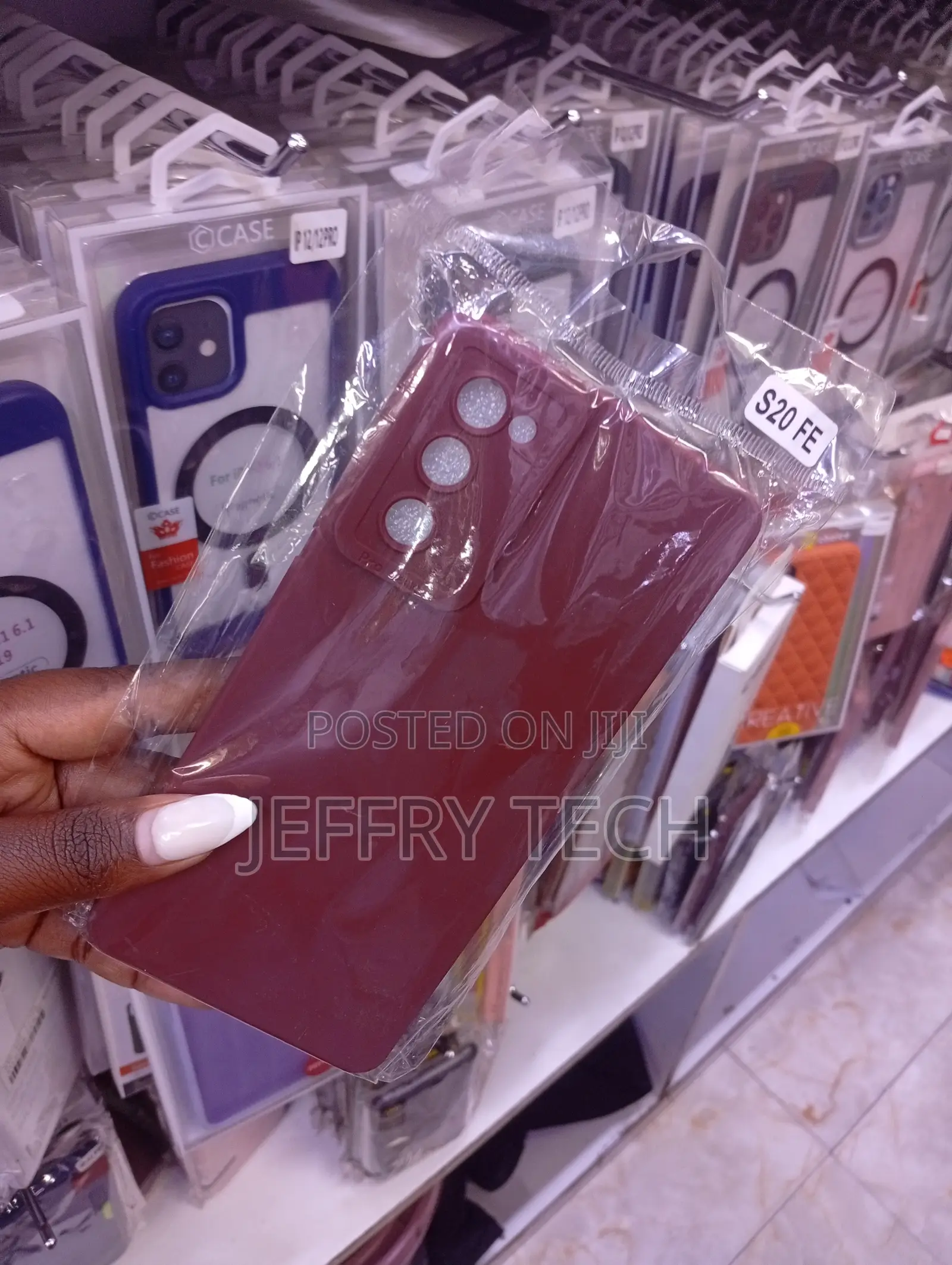 Soft Silicone E Back Cover for the Samsung Galaxy S20 Fe or S21 Fe.