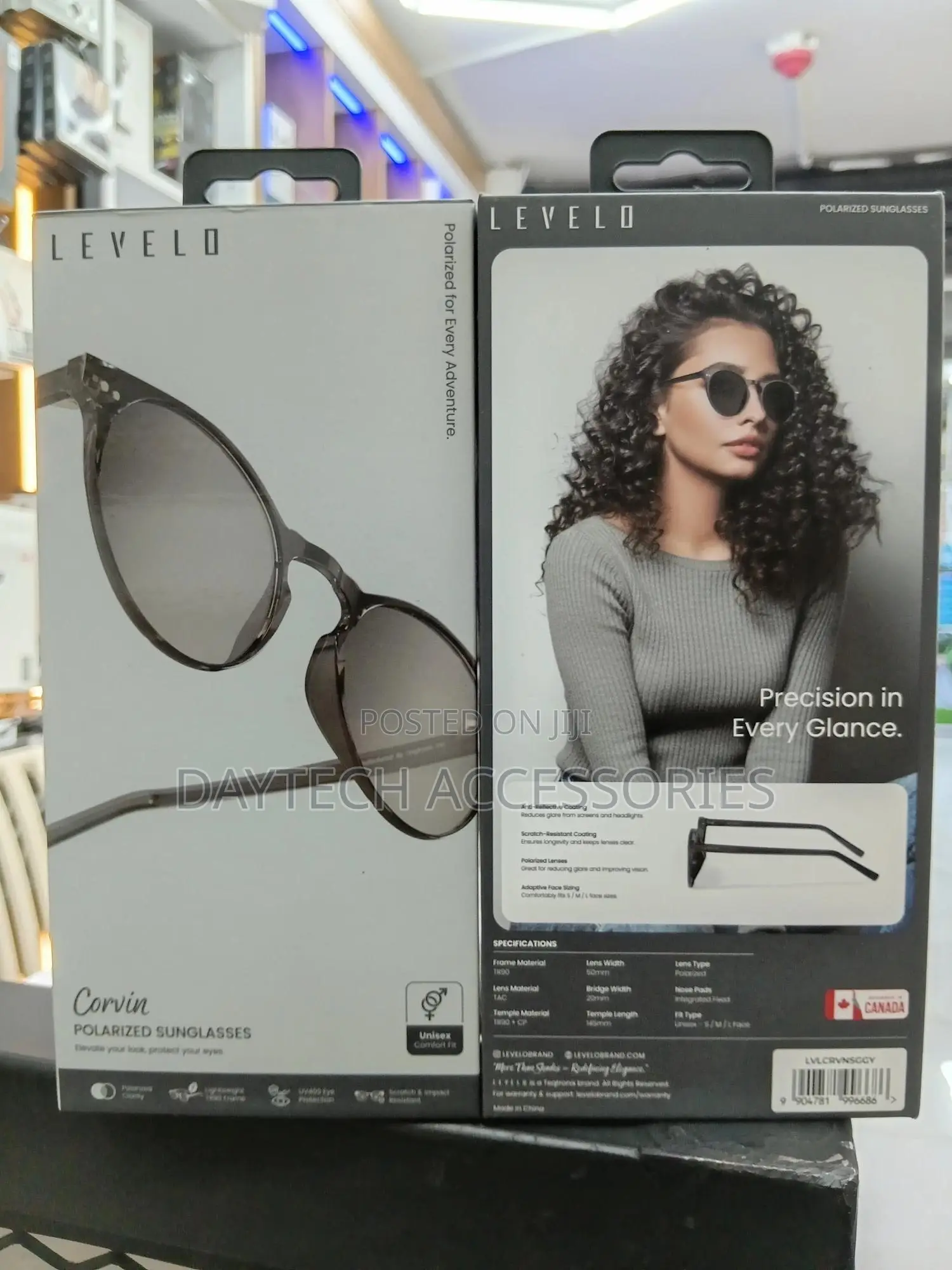 Levelo Corvin Round-Shaped Tr+Cp Frame Polarized Lens Sunglasses