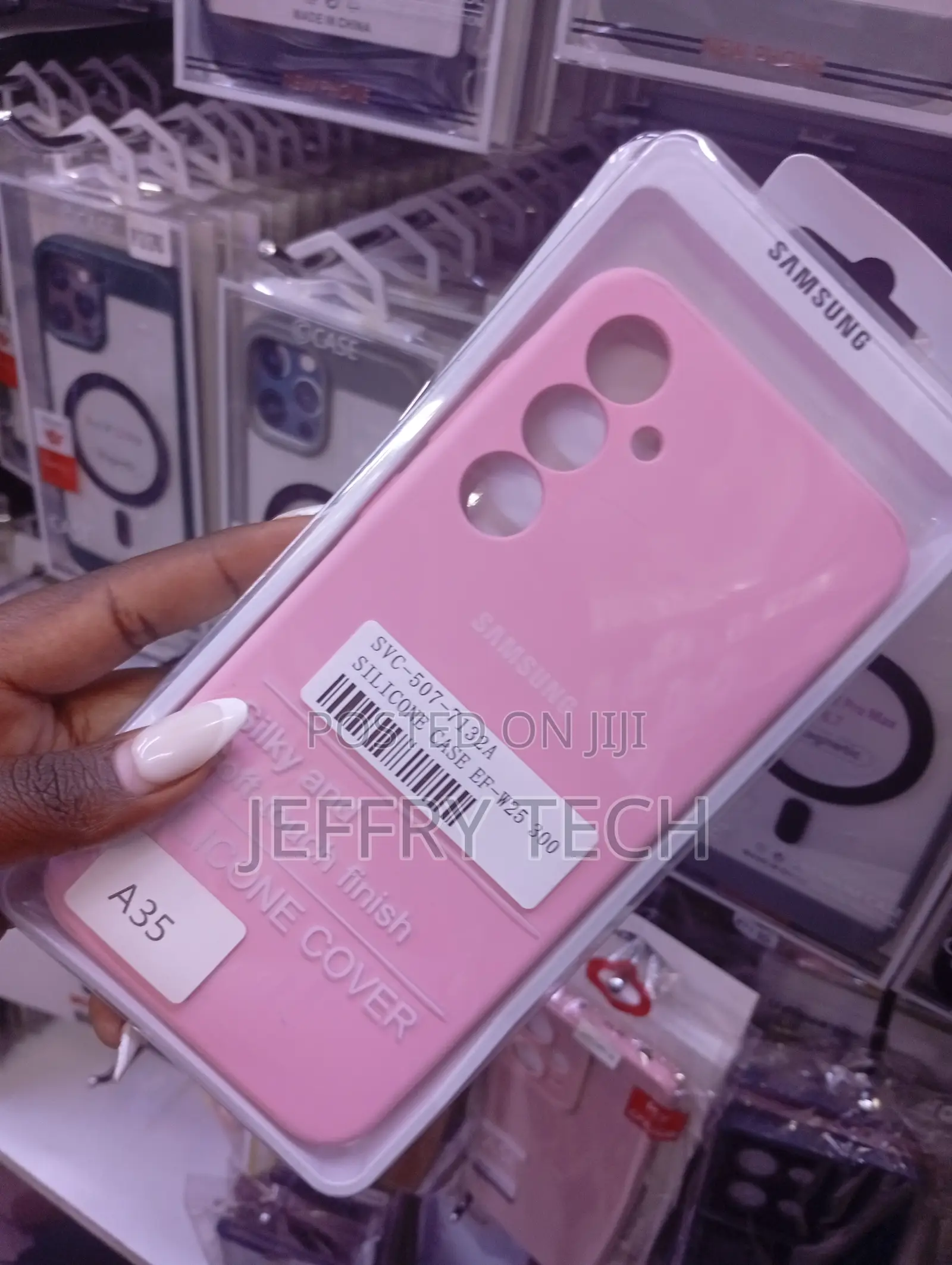 Samsung A35 Silicon Case With Camera Lenses | Tiktok