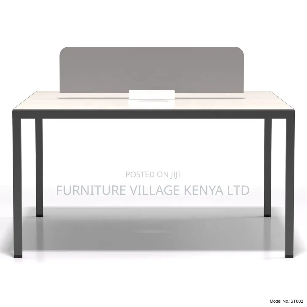 Steel Legs 2-Seater Office Workstation