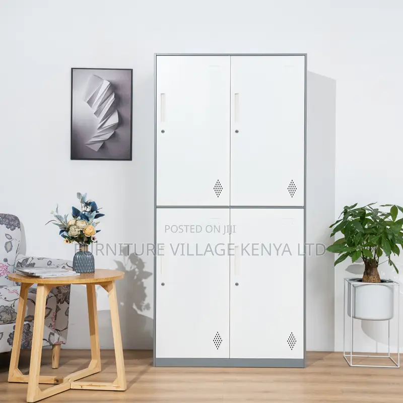 Modern 4-Door's Imported Filling Storage Cabinet