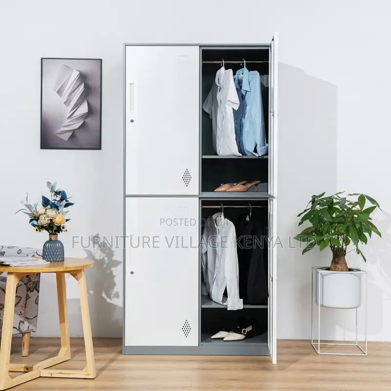 Modern 4-Door's Imported Filling Storage Cabinet