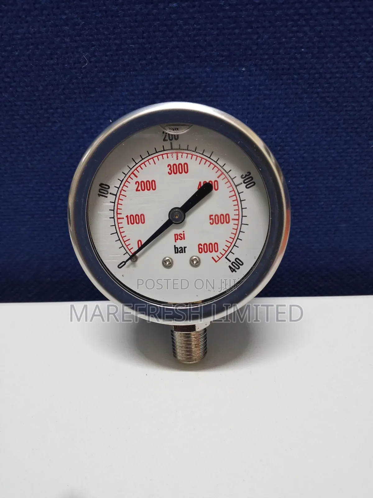 Pressure Gauge 400bar 2.5 Dial