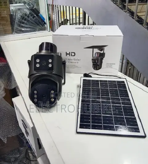 Solar Powered Wifi Camera - Dual View Outdoor Security System