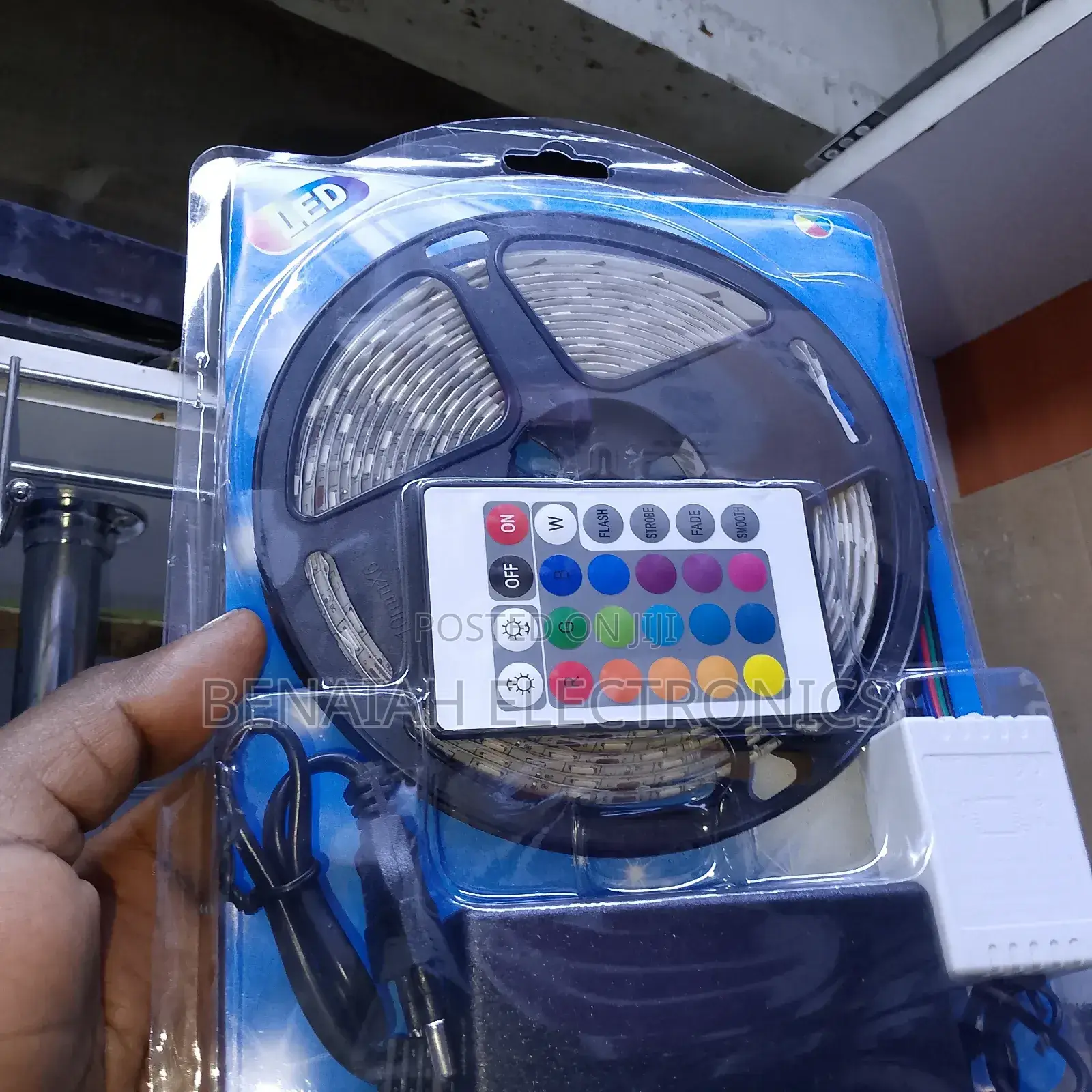 Flexible LGB Strip Light With Adapter and Remote Control