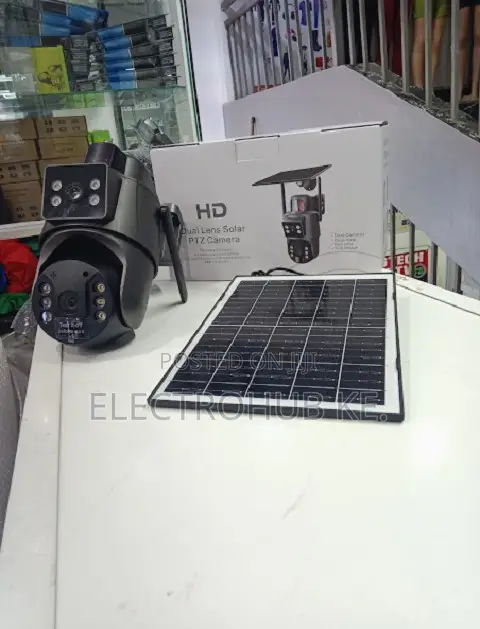 Wireless Solar CCTV Camera - Dual Lens Smart Security Solution Ubox